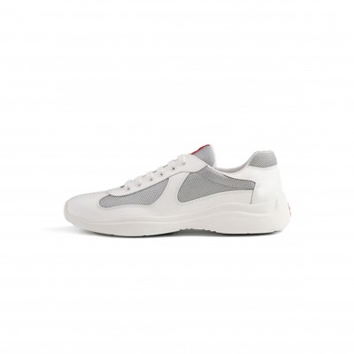 PRADA PATENT LEATHER AND TECHNICAL FABRIC PRADA AMERICA'S CUP SNEAKERS 4E3400